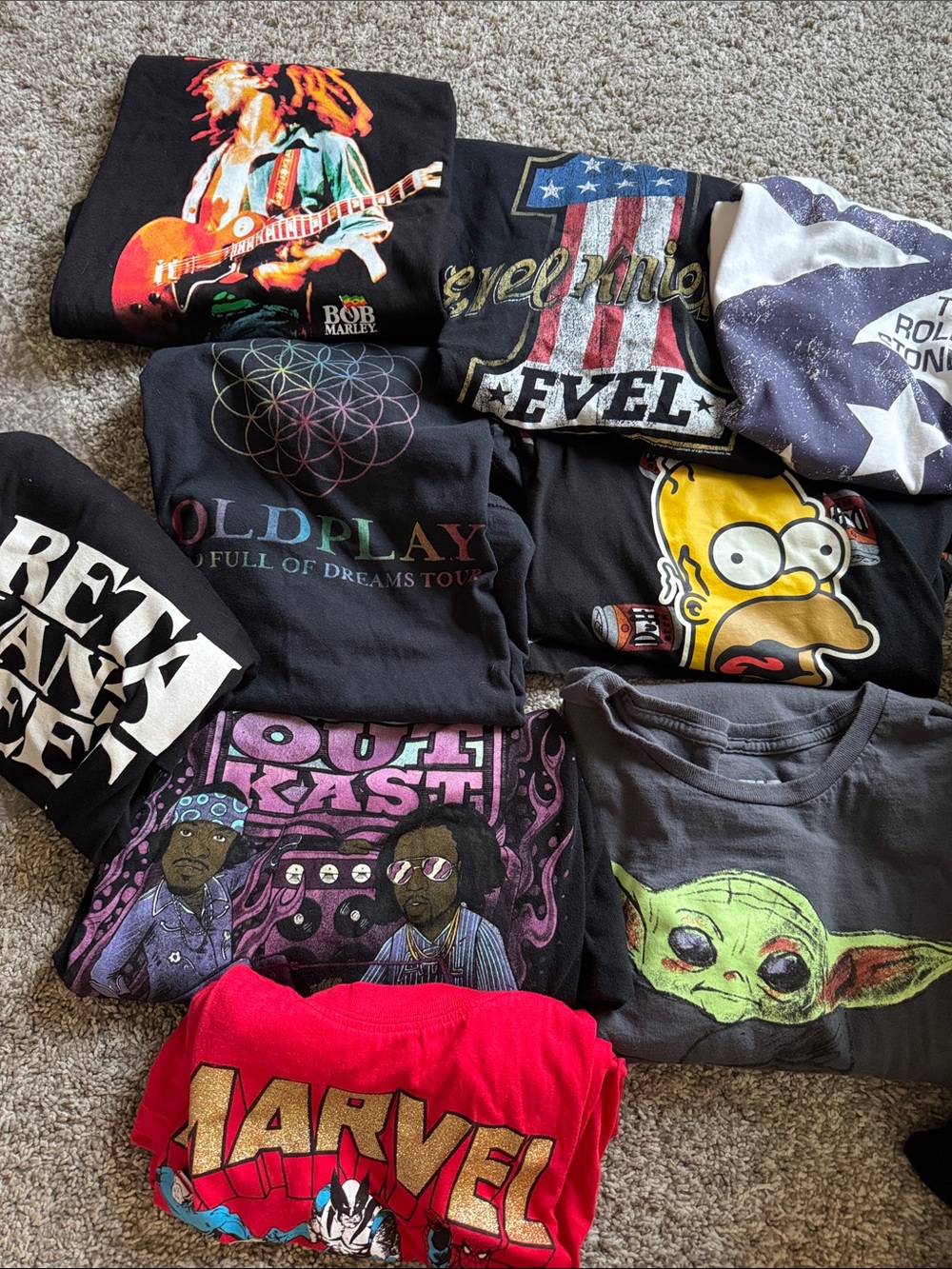 Lot of 14 various tshirts kids - adult L